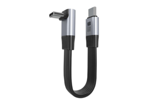U4 80G Type-C Male-to-Male 90° Right Angle Cable