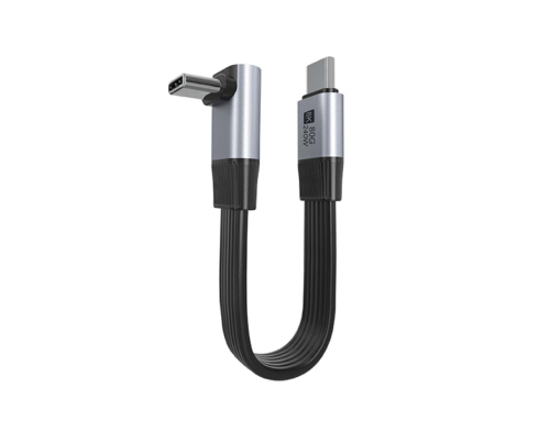 U4 80G Type-C Male-to-Male 90° Right Angle Cable