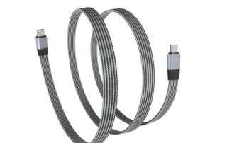 U4 80G Type-C Male-to-Male Braided Cotton Flat Cable
