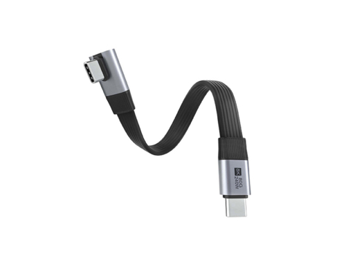 U4 80G Type-CM-CM Medium Bend 90° High-Speed Data Cable