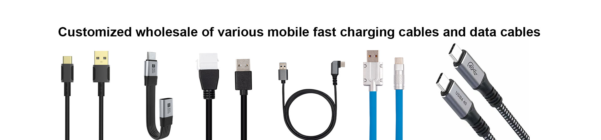 Mobile phone charging and data transmission cable