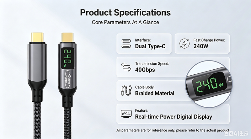aluminum shell digital USB4 data cable - 图片 3