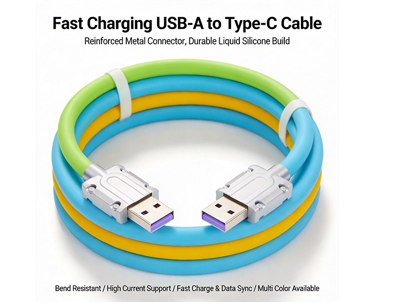 240W/40Gbps silicone charging cable - 图片 4