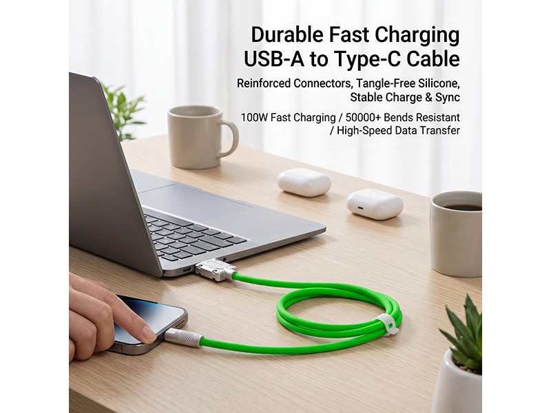 240W/40Gbps silicone charging cable - 图片 7