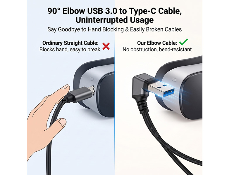 The USB Type-C male 90 ° data cable - 图片 6