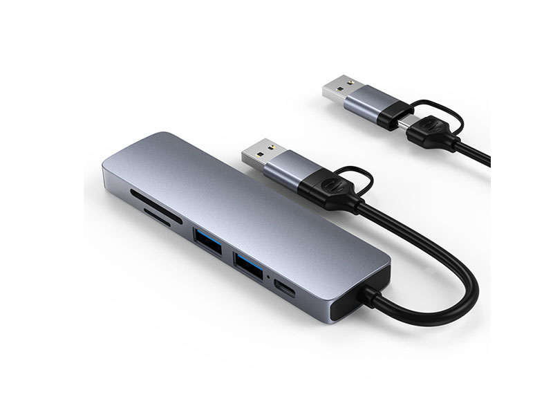 2-in-1 six-in-one Type C USB A HUB extender - 图片 3