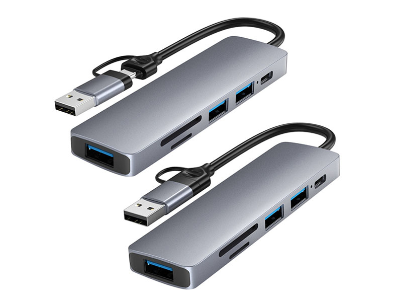 2-in-1 six-in-one Type C USB A HUB extender - 图片 4