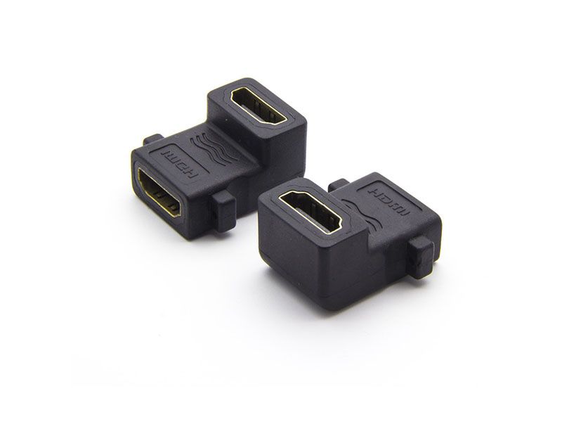 90-degree HDMI A female to A female ear-type high-definition adapter - 图片 3